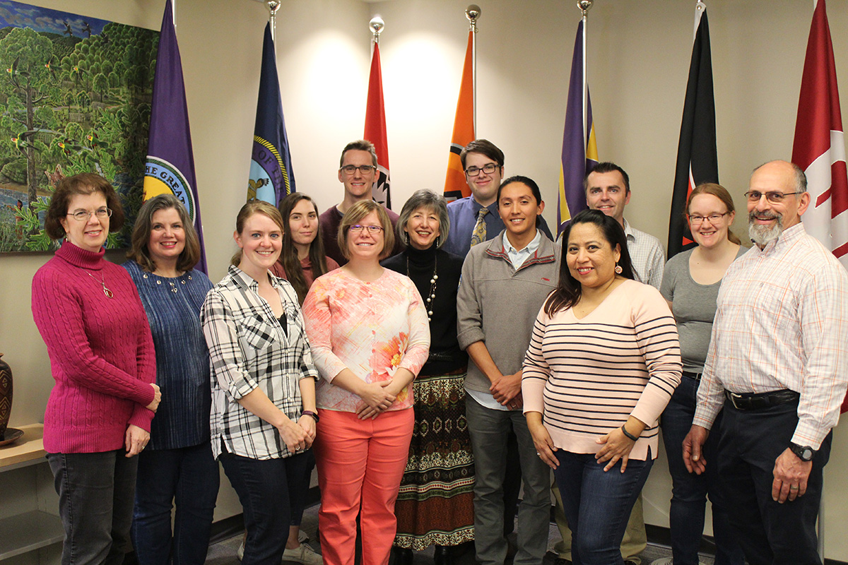 Members of the South Central CASC gather in their office in 2019