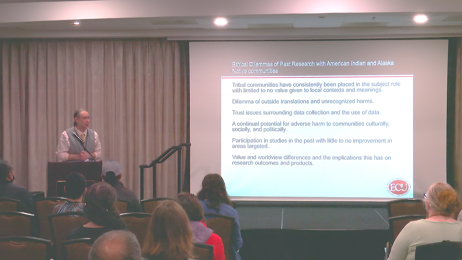 Dr. T. Scott Ketchum giving a presentation