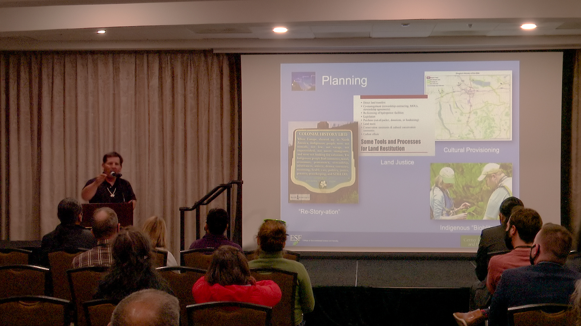 Neil Patterson Jr. giving a presentation