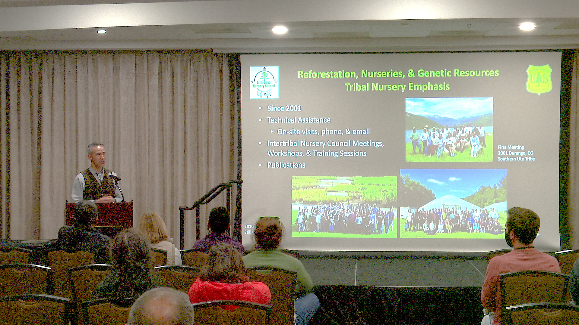 Jeremy Pinto giving a presentation