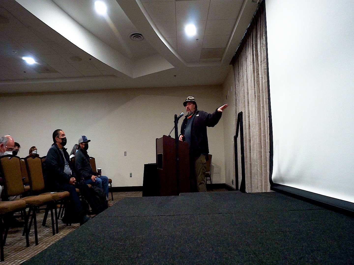 Steven Bond giving a presentation