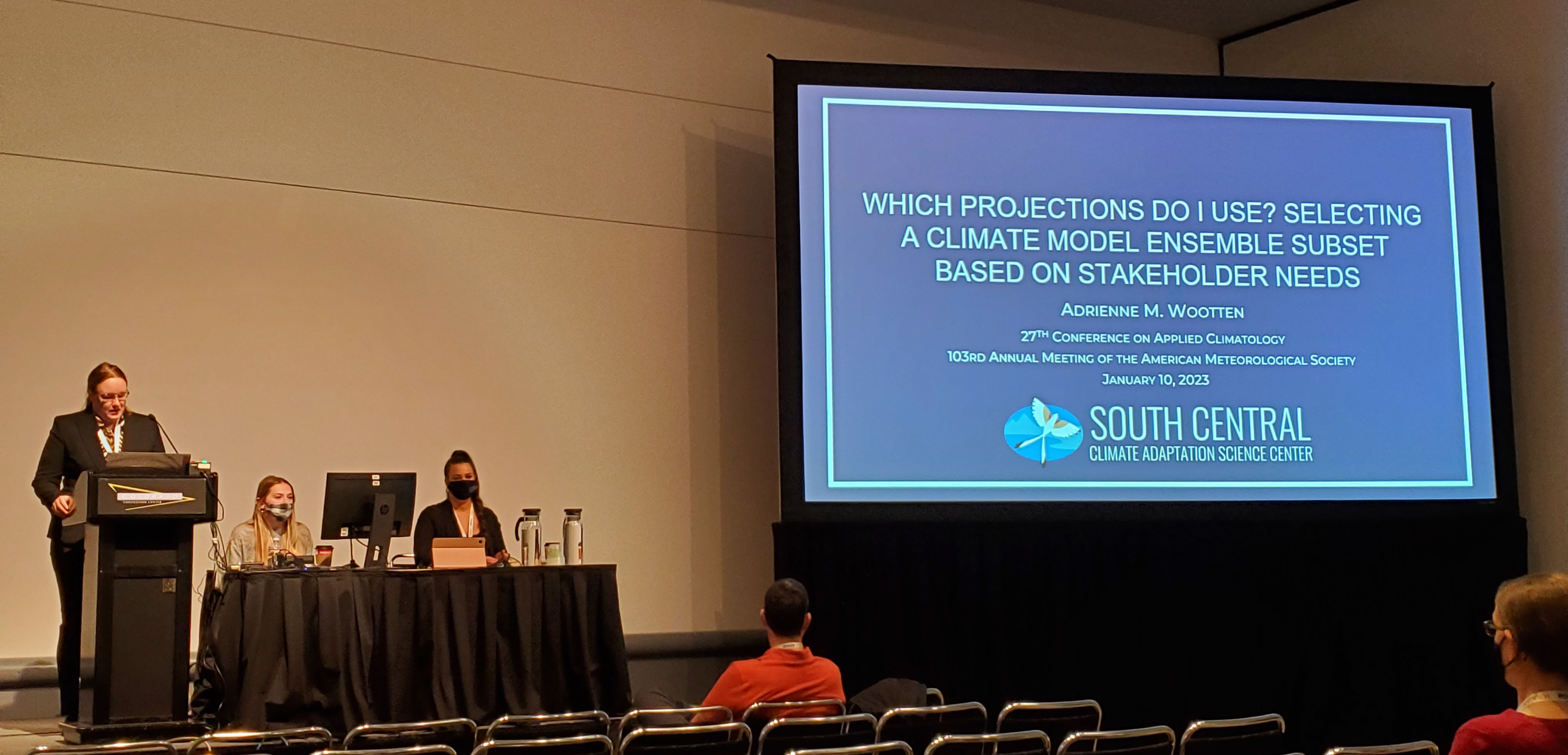 Adrienne Wootten presenting at AMS 2023