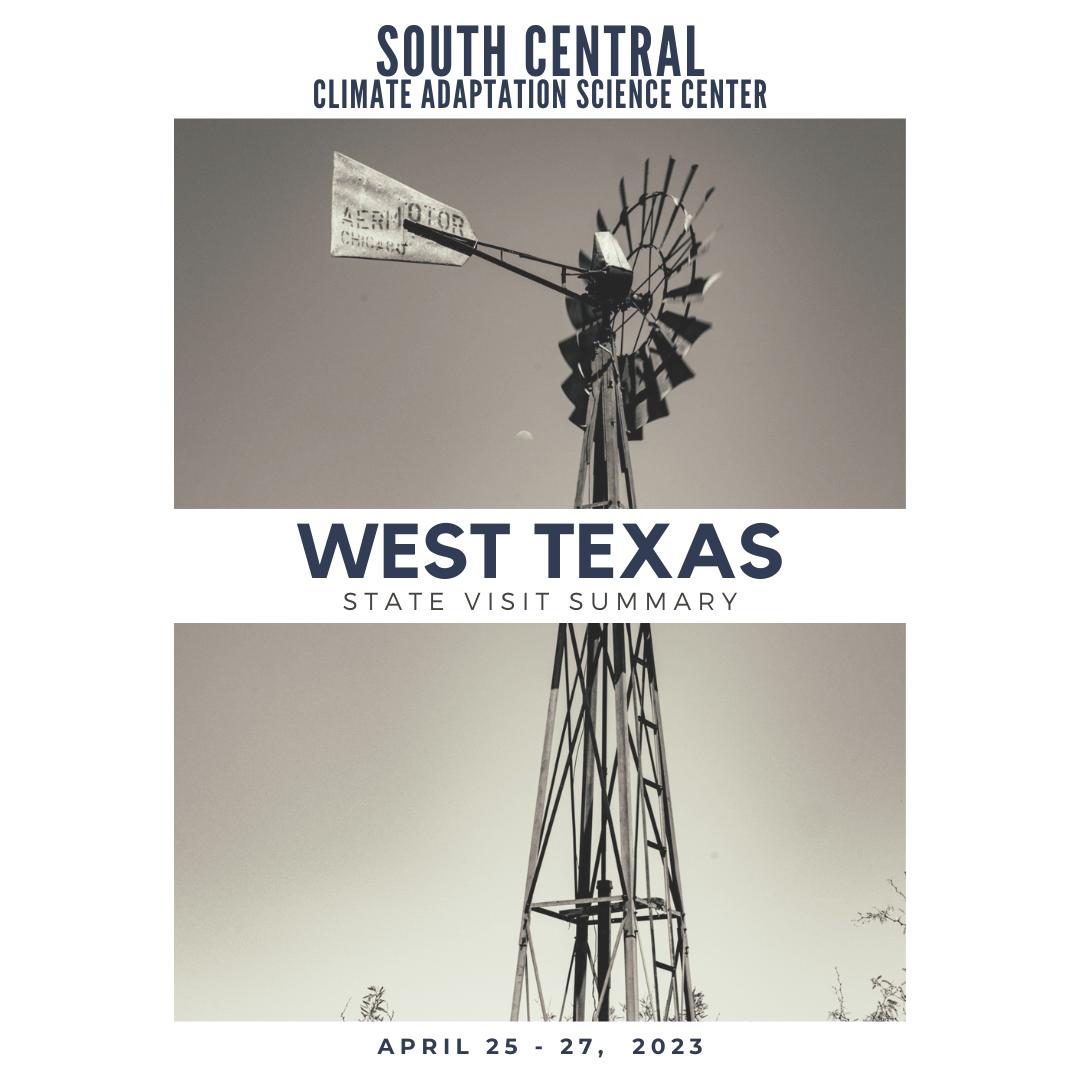 A view of the cover page from the West Texas State Visit Summary document