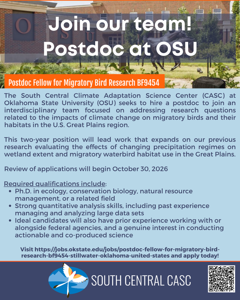 Postdoc at OSU. Apply today