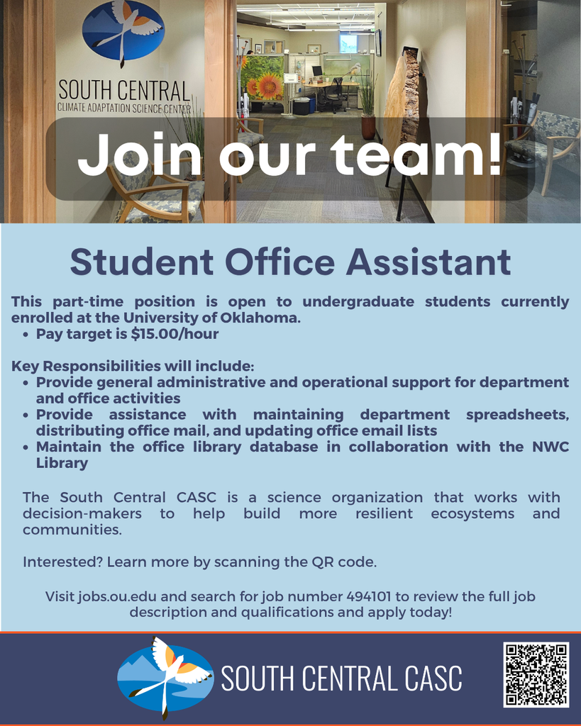 Student Office Assistant, apply today
